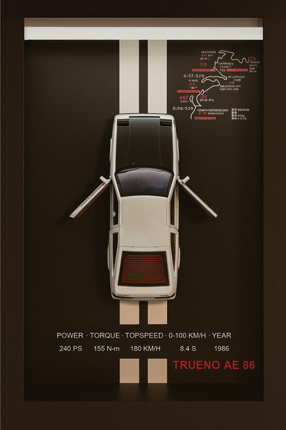 CUADRO COCHE 3D - GearBoxed®