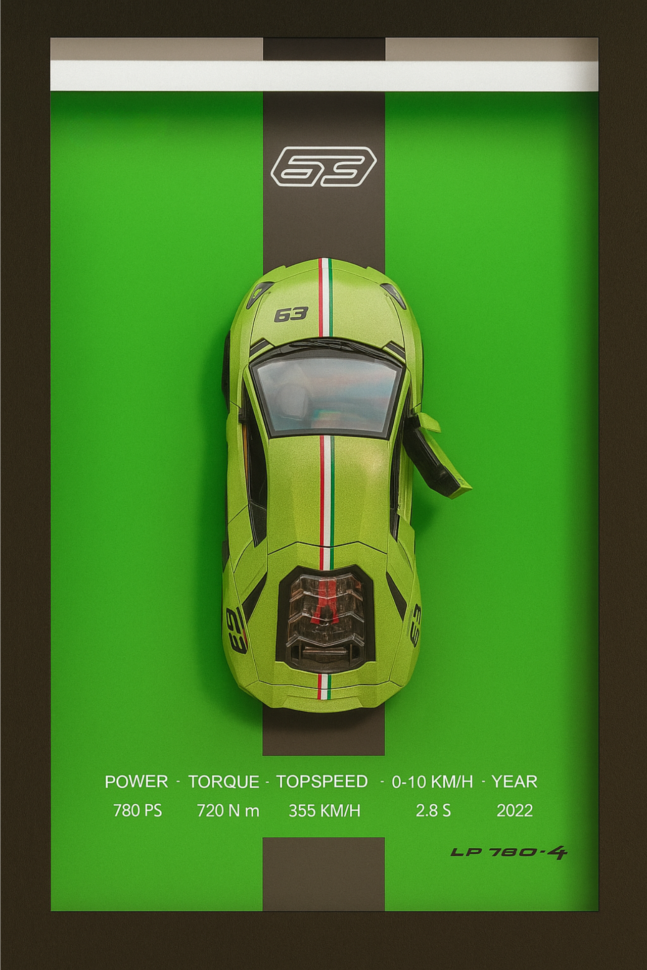 CUADRO COCHE 3D - GearBoxed®