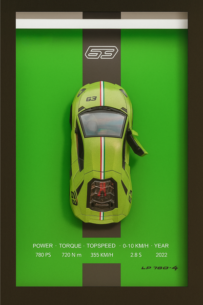 CUADRO COCHE 3D - GearBoxed®